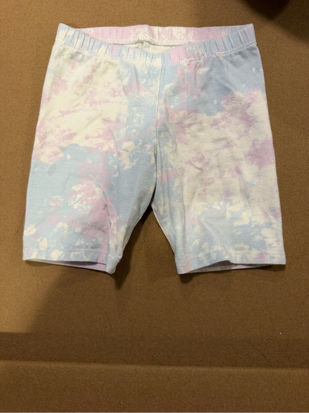 Cat & Jack Pastel Tie-Dye Bike Shorts in Pink & Light Blue
